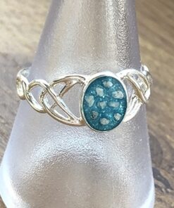 Sterling Silver Celtic Style Ashes Ring - Image 4