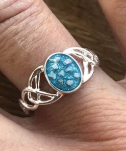 Sterling Silver Celtic Style Ashes Ring - Image 6