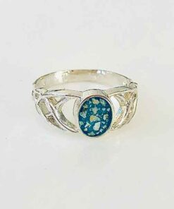 Sterling Silver Celtic Style Ashes Ring - Image 5