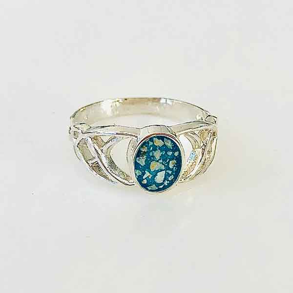 Sterling Silver Celtic Style Ashes Ring - Image 5