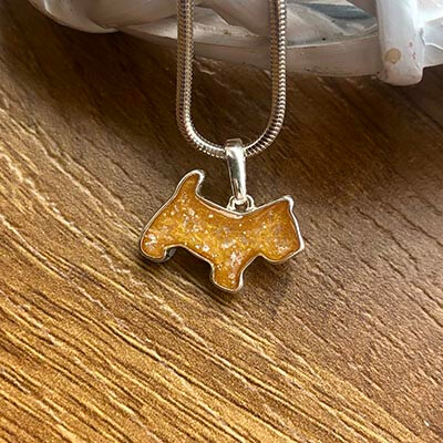 Sterling Silver Ashes Dog Pendant - Image 4