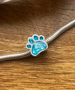 Sterling Silver Ashes Paw Bead - Image 4