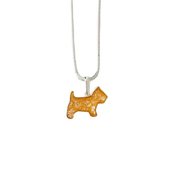 Sterling Silver Ashes Dog Pendant - Image 2