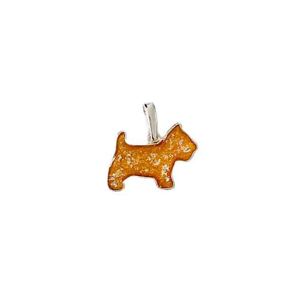 Sterling Silver Ashes Dog Pendant