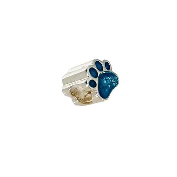 Sterling Silver Ashes Paw Bead - Image 2
