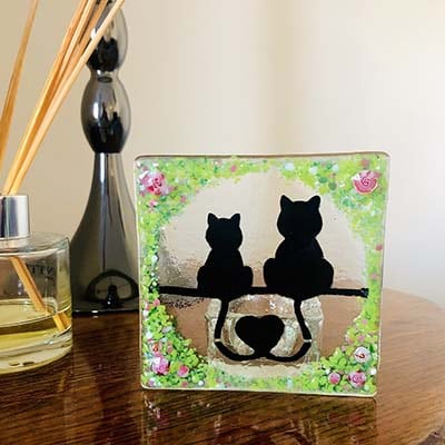 Black Cat Tea Light Holders - Image 3