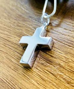 Cross Cremation Urn Pendant - Image 3