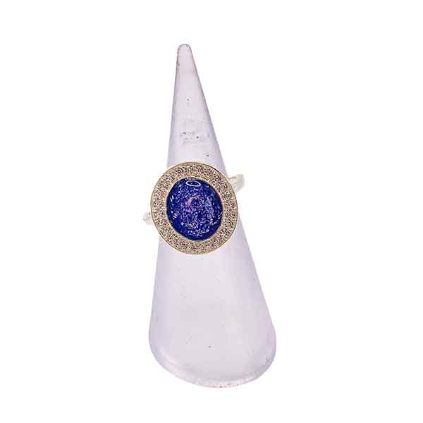 Cubic Zirconia Silver Ashes Ring - Image 2