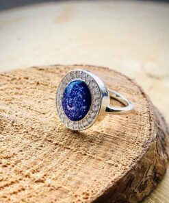 Cubic Zirconia Silver Ashes Ring - Image 3