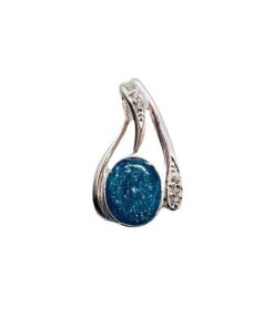 Droplet Pendant with Cubic Zirconias