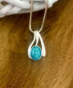 Alternative view of Droplet Pendant with Cubic Zirconias
