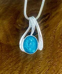 Droplet Pendant with Cubic Zirconias - Image 3