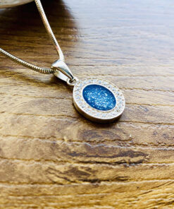 Alternative view of Oval Pendant with Cubic Zirconias