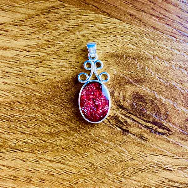 Scroll Top Ashes Pendant - Image 2