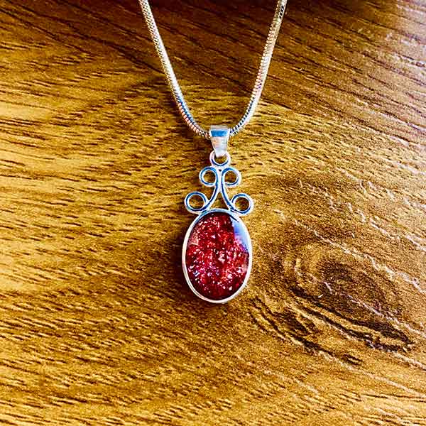 Scroll Top Ashes Pendant - Image 3