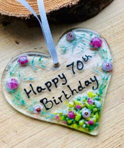 70th Heart Birthday Hanger