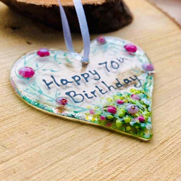 70th Heart Birthday Hanger - Image 2