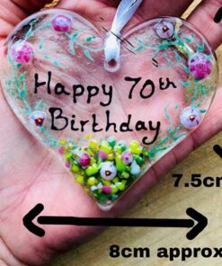 70th Heart Birthday Hanger - Image 3