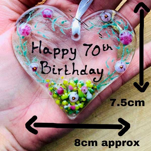 70th Heart Birthday Hanger - Image 3