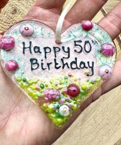 Alternative view of 50th Heart Birthday Hanger