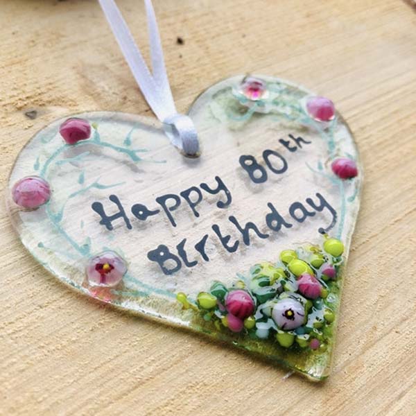 80th Heart Birthday Hanger - Image 3