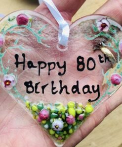 80th Heart Birthday Hanger - Image 2