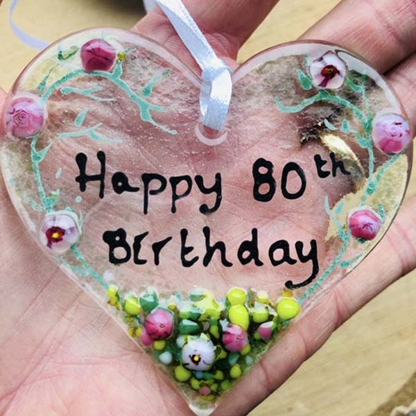 80th Heart Birthday Hanger - Image 2
