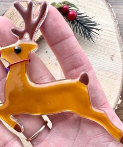 Fused Glass stag Decoration - Image 4