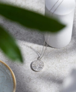 Engraved Tree of Life Memorial Fingerprint Pendant - Image 5