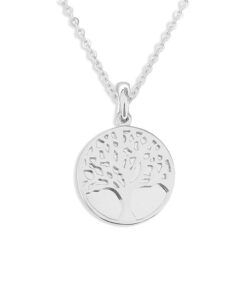 Engraved Tree of Life Memorial Fingerprint Pendant - Image 3