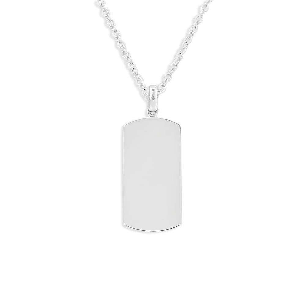 Rectangle Laser Engraved Fingerprint Pendant - Image 2