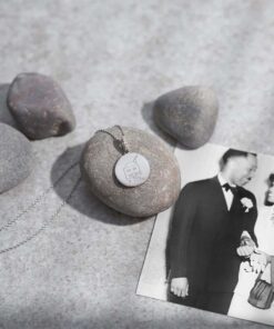 Silver Circular Pendant with Your Drawing - Image 3