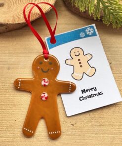 Handmade Fused Glass Gingerbread Man