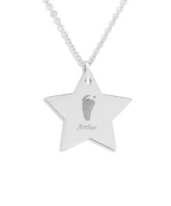 Star Handprint or Footprint Pendant