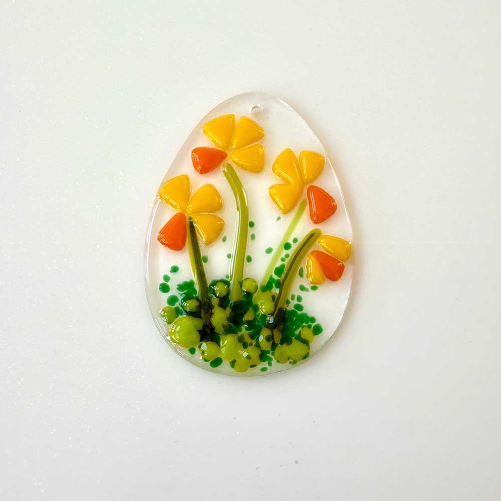 Make-at-Home Fused Glass Flower Egg Hanger Kit - Image 3