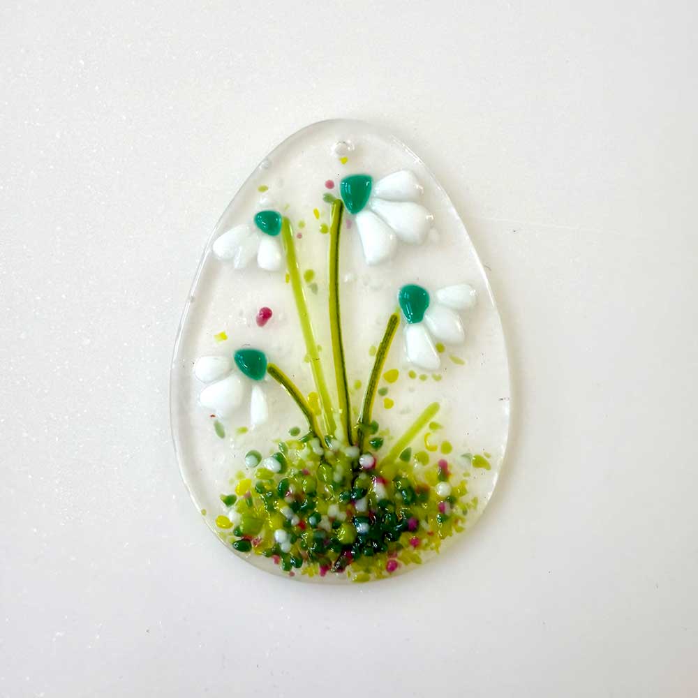 Make-at-Home Fused Glass Flower Egg Hanger Kit - Image 4