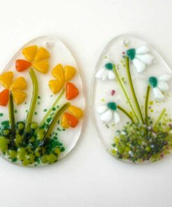 Alternative view of Make-at-Home Fused Glass Flower Egg Hanger Kit
