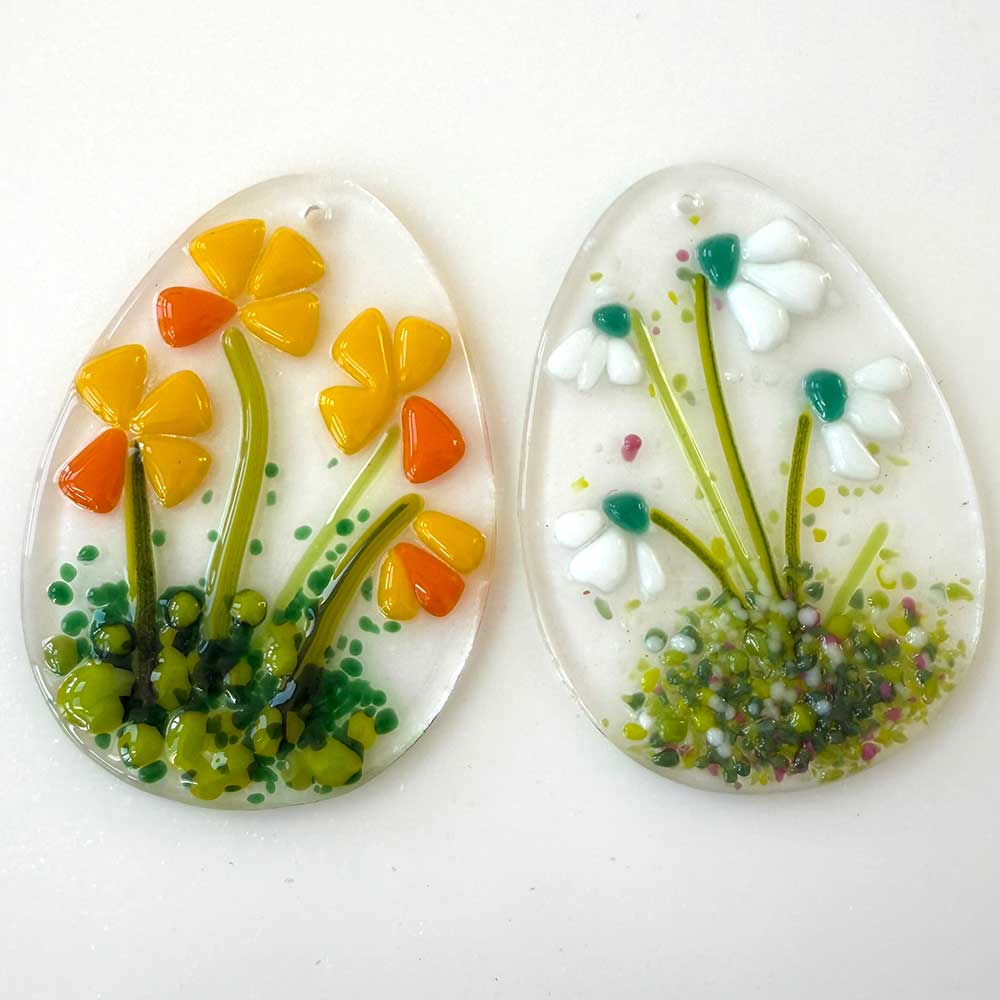 Make-at-Home Fused Glass Flower Egg Hanger Kit - Image 2